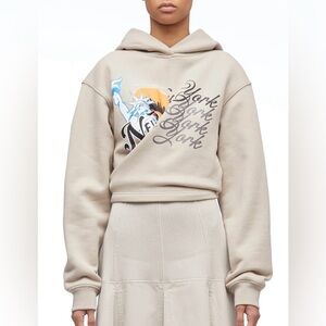 Phillip Lim 3.1 We are NY Front Wrap Hoodie ✨Concrete Multi Sz Small $395